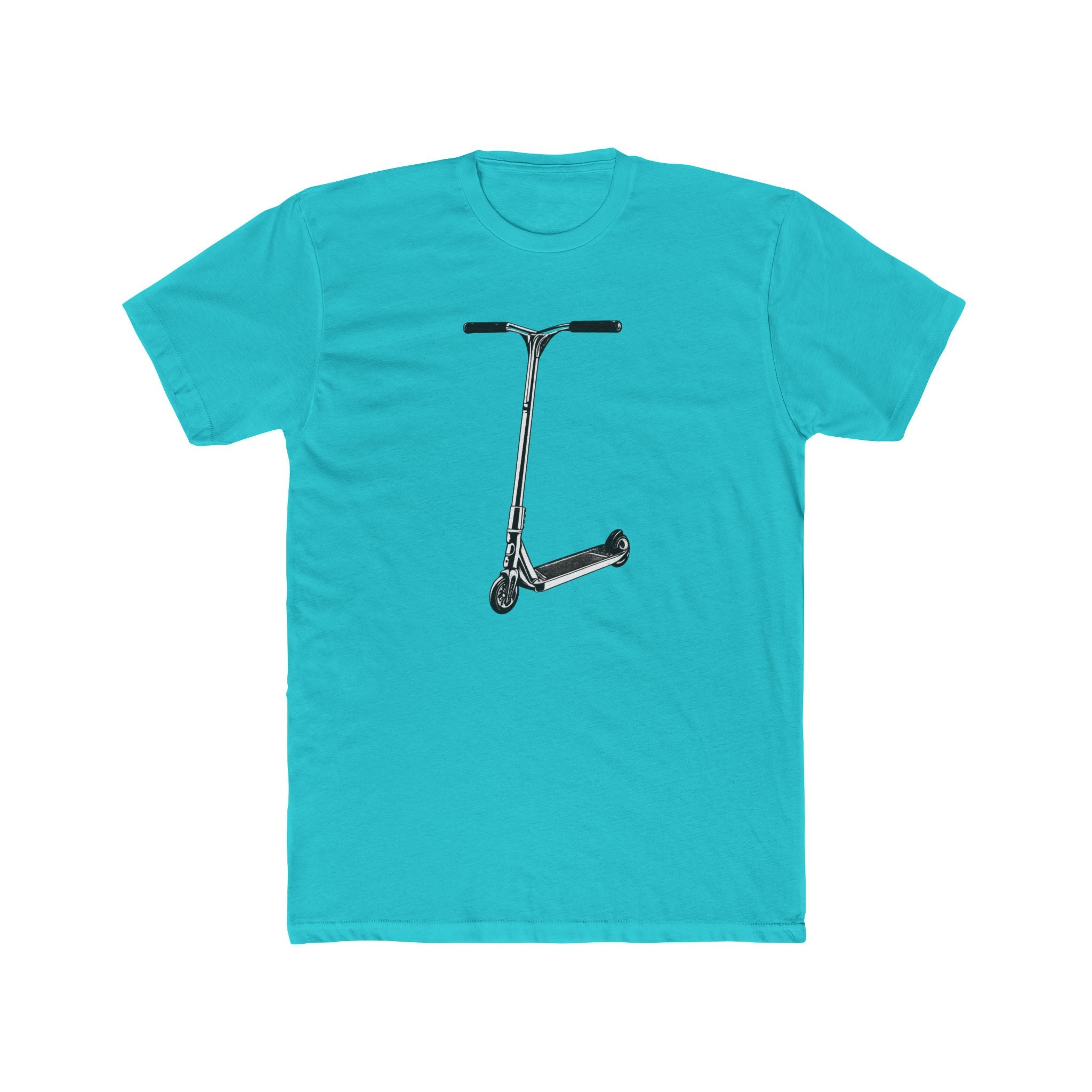 Scooter Outline Side Graphic Tee — Side View Scooter T‑Shirt