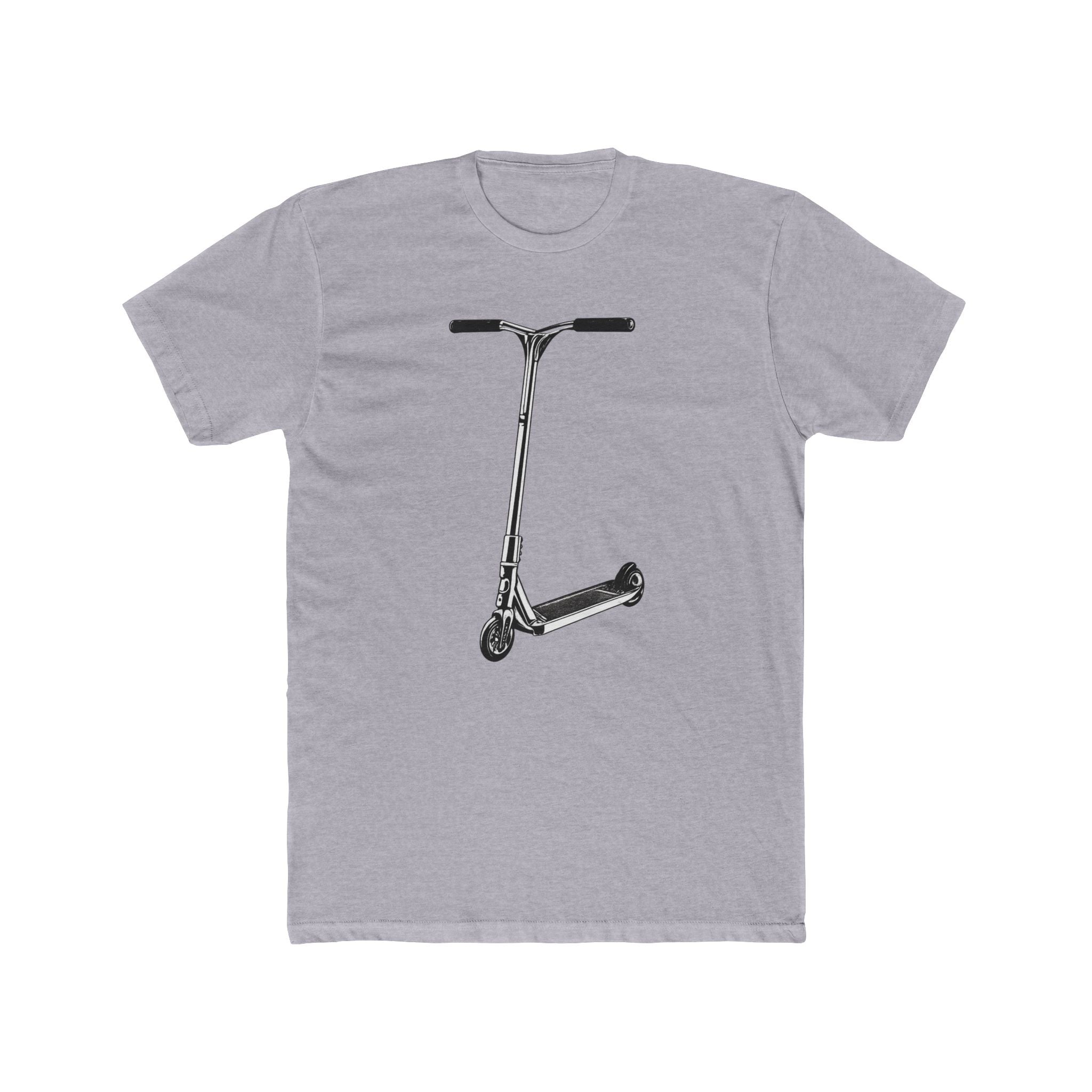 Scooter Outline Side Graphic Tee — Side View Scooter T‑Shirt