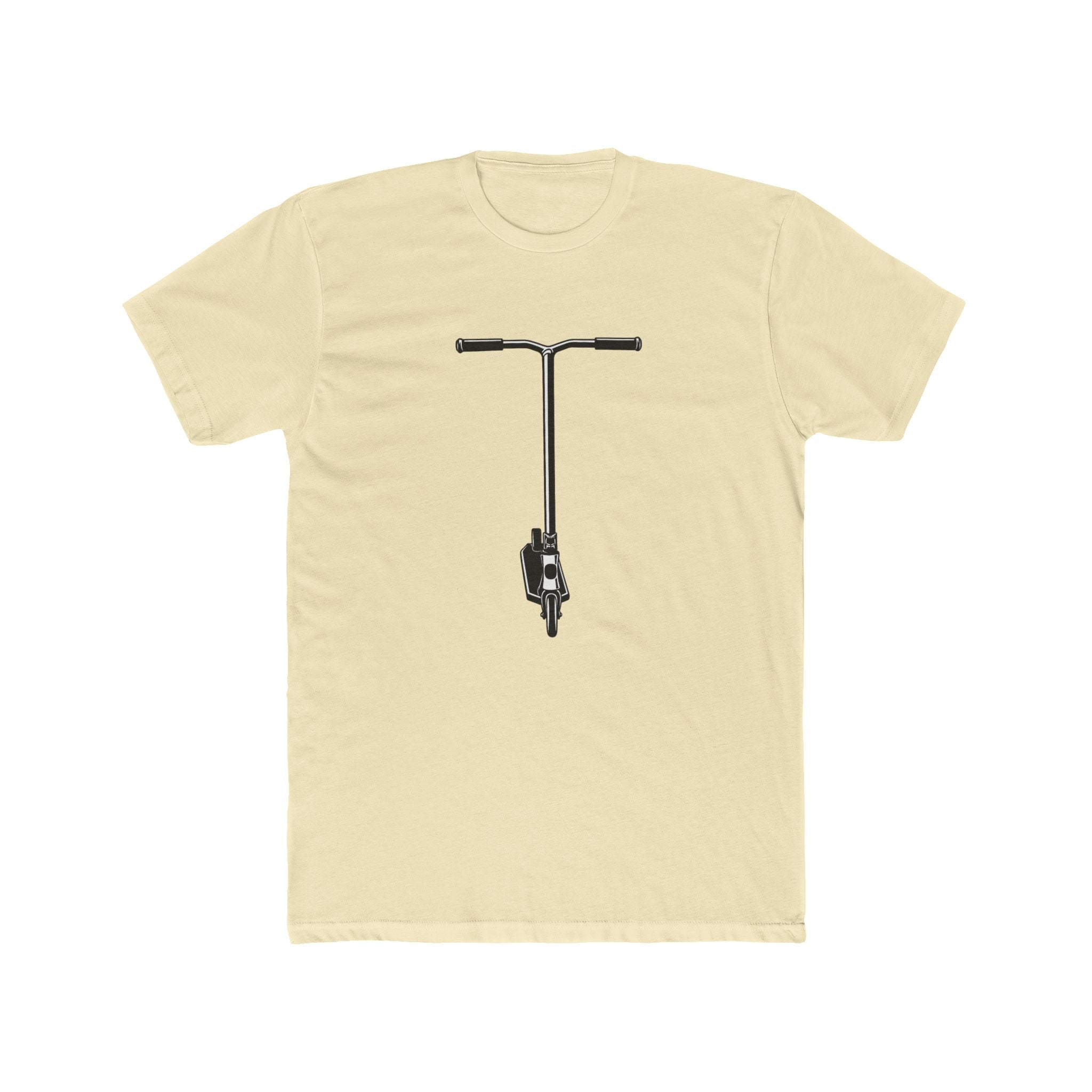 Scooter Outline Graphic Tee — Front View Scooter T‑Shirt