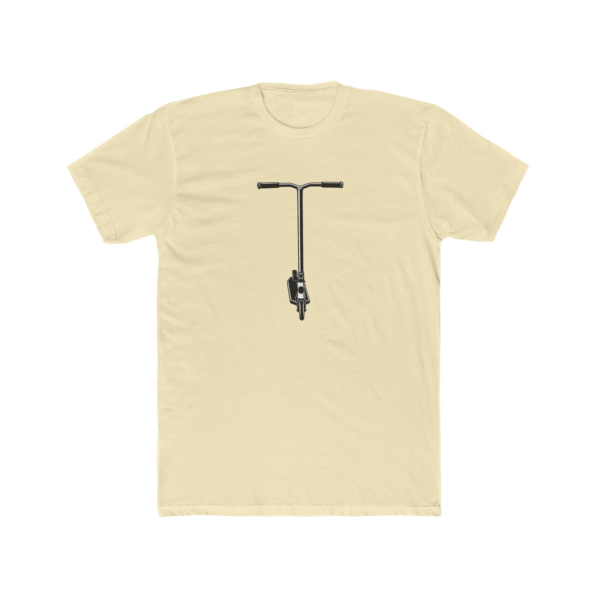 Scooter Outline Graphic Tee — Front View Scooter T‑Shirt