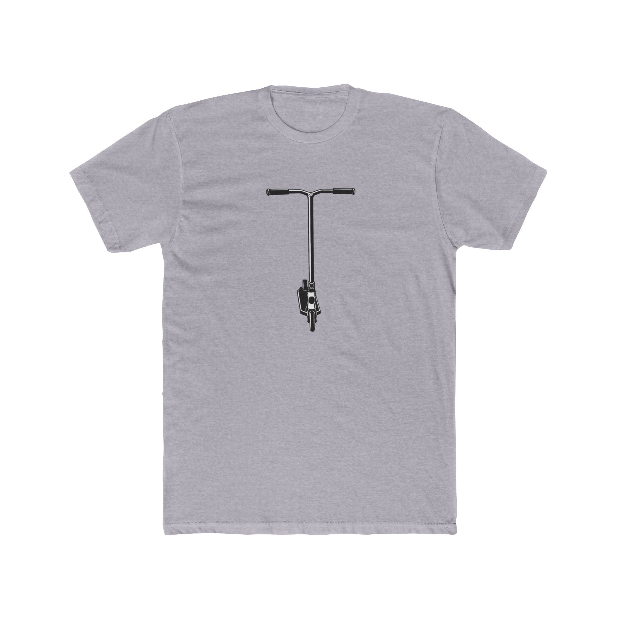 Scooter Outline Graphic Tee — Front View Scooter T‑Shirt