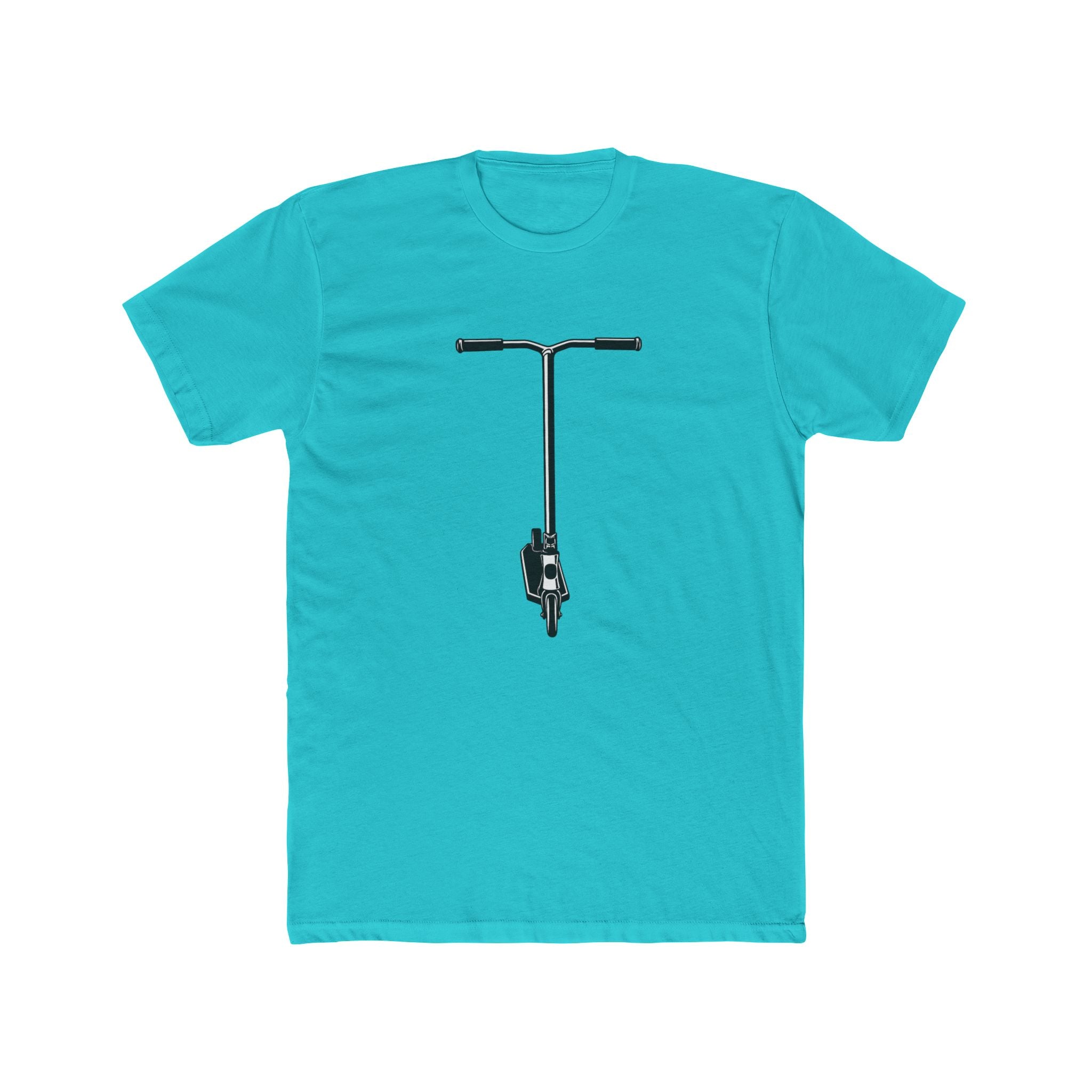 Scooter Outline Graphic Tee — Front View Scooter T‑Shirt
