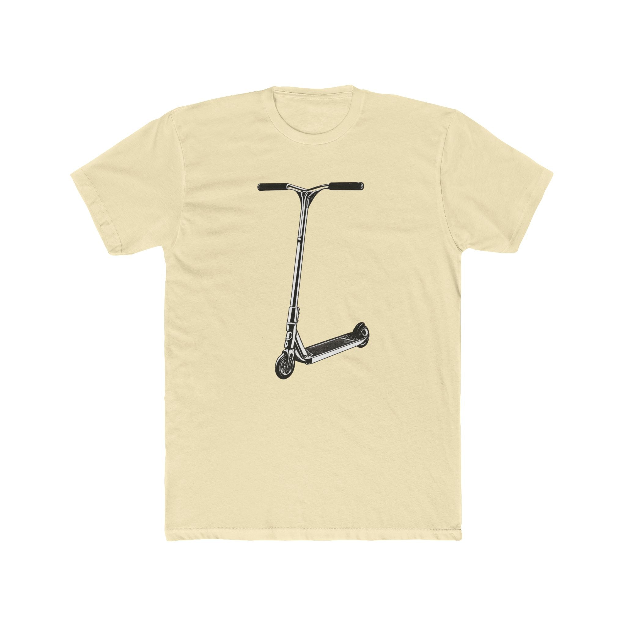 Scooter Outline Side Graphic Tee — Side View Scooter T‑Shirt