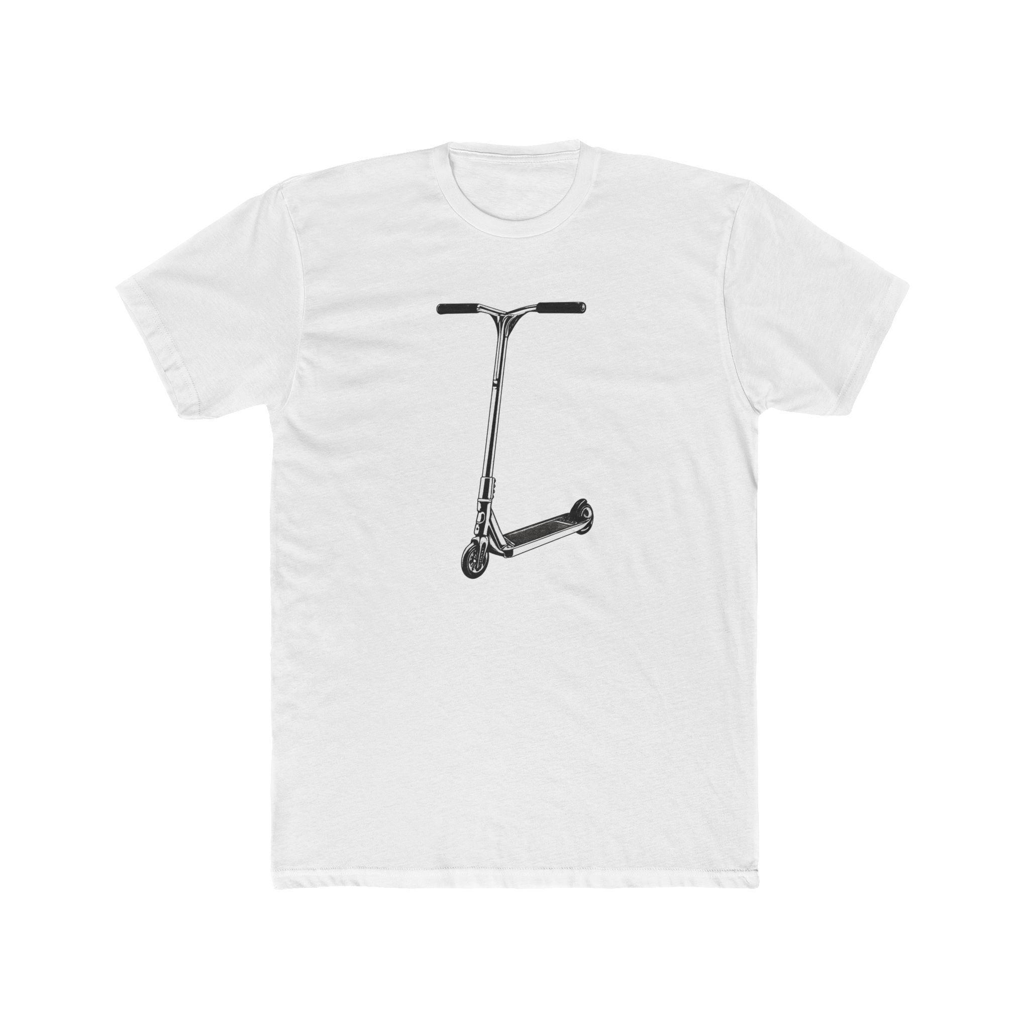 Scooter Outline Side Graphic Tee — Side View Scooter T‑Shirt
