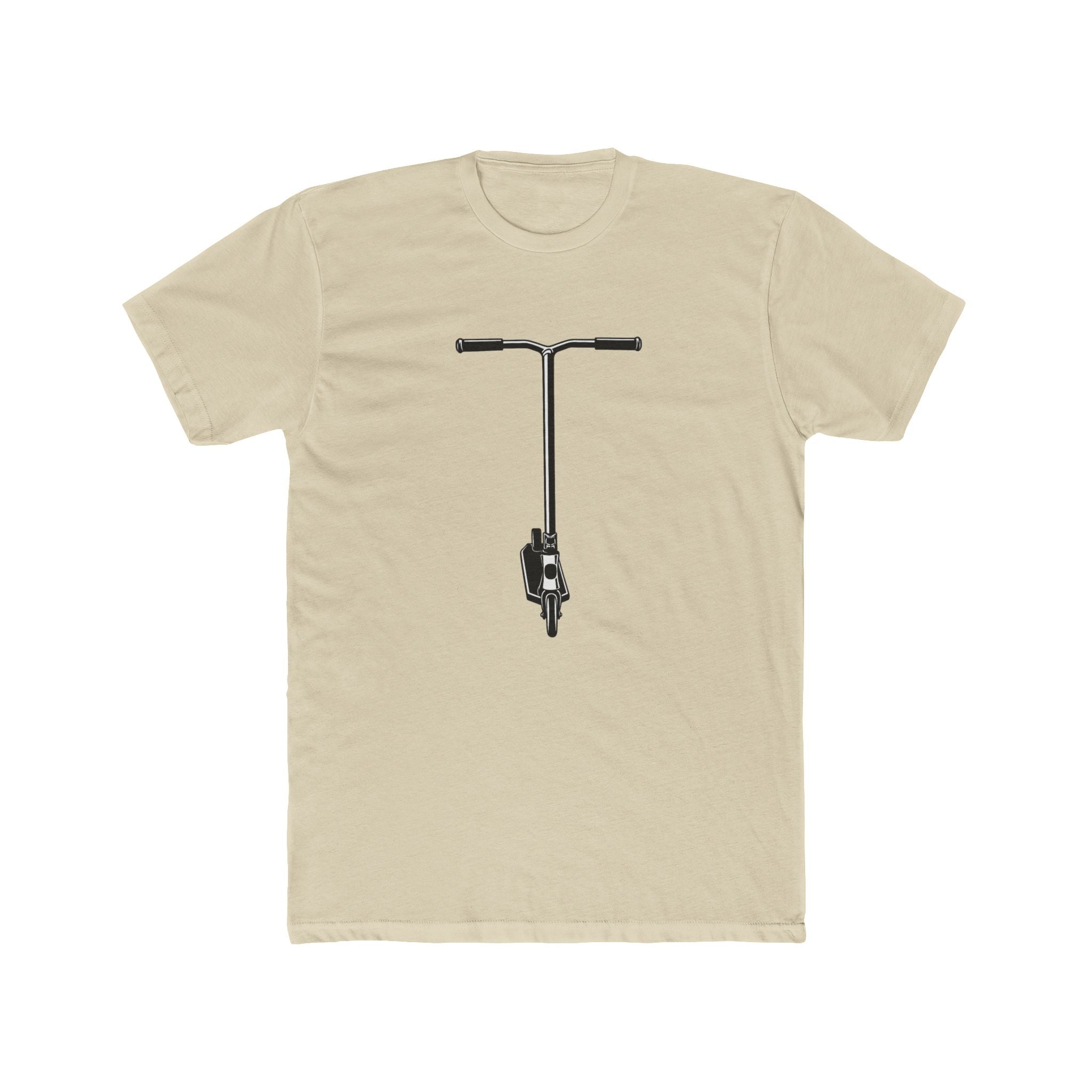Scooter Outline Graphic Tee — Front View Scooter T‑Shirt