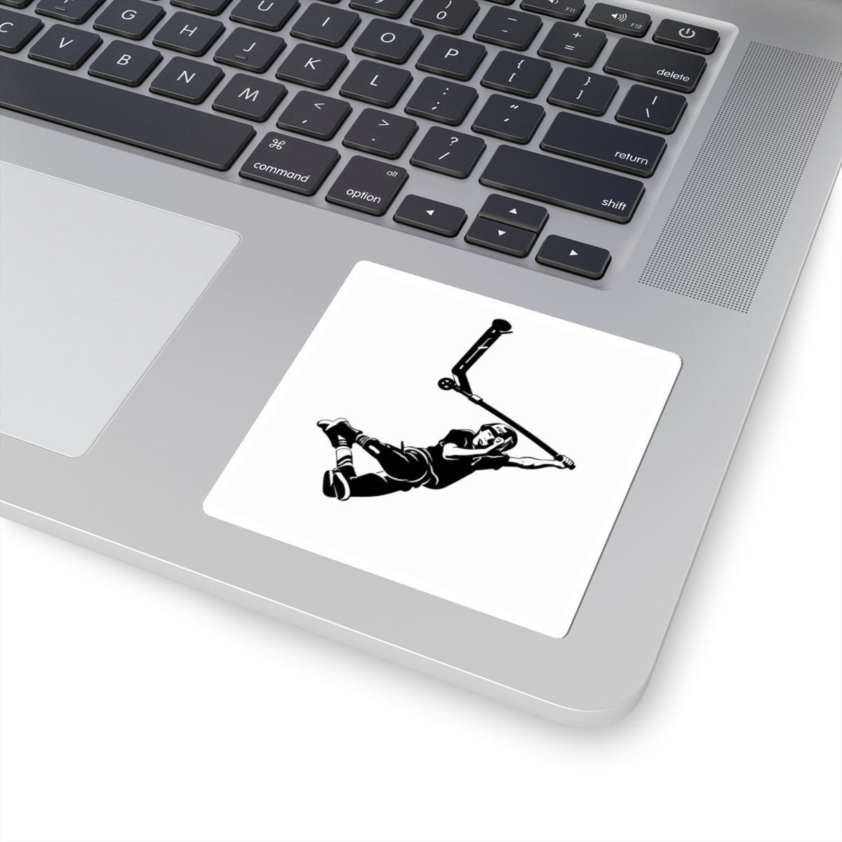 Scooter Trick Kiss-Cut Sticker — Stunt Scooter Decal for Riders & Skatepark Fans