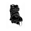 Aggressive Skate Side-View Vinyl Decal — Kiss-Cut Skateboard Sticker