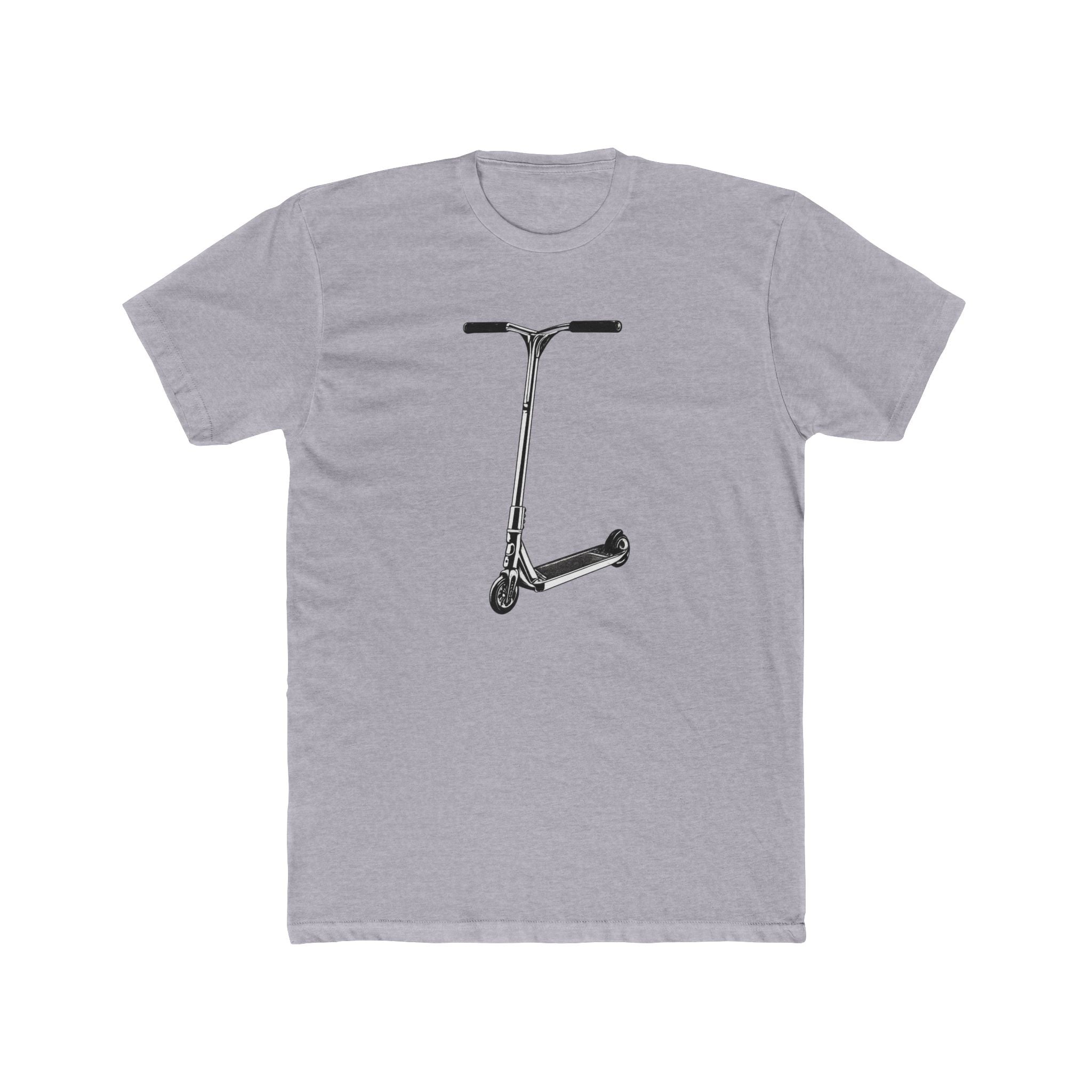 Scooter Outline Side Graphic Tee — Side View Scooter T‑Shirt