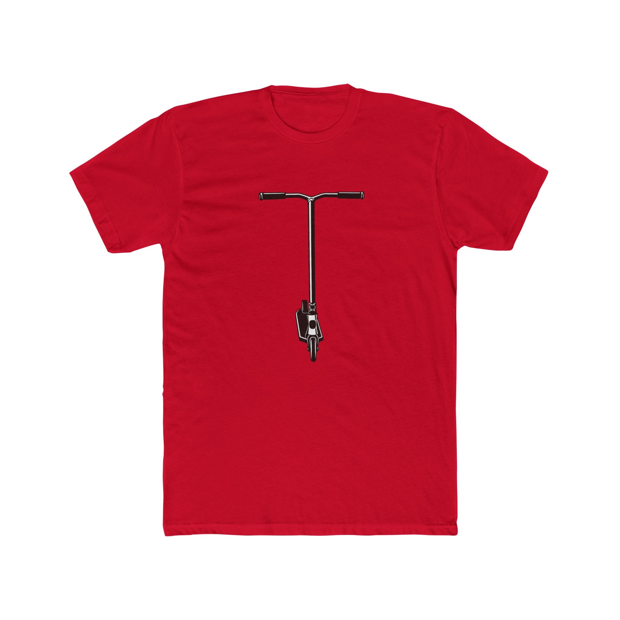 Scooter Outline Graphic Tee — Front View Scooter T‑Shirt