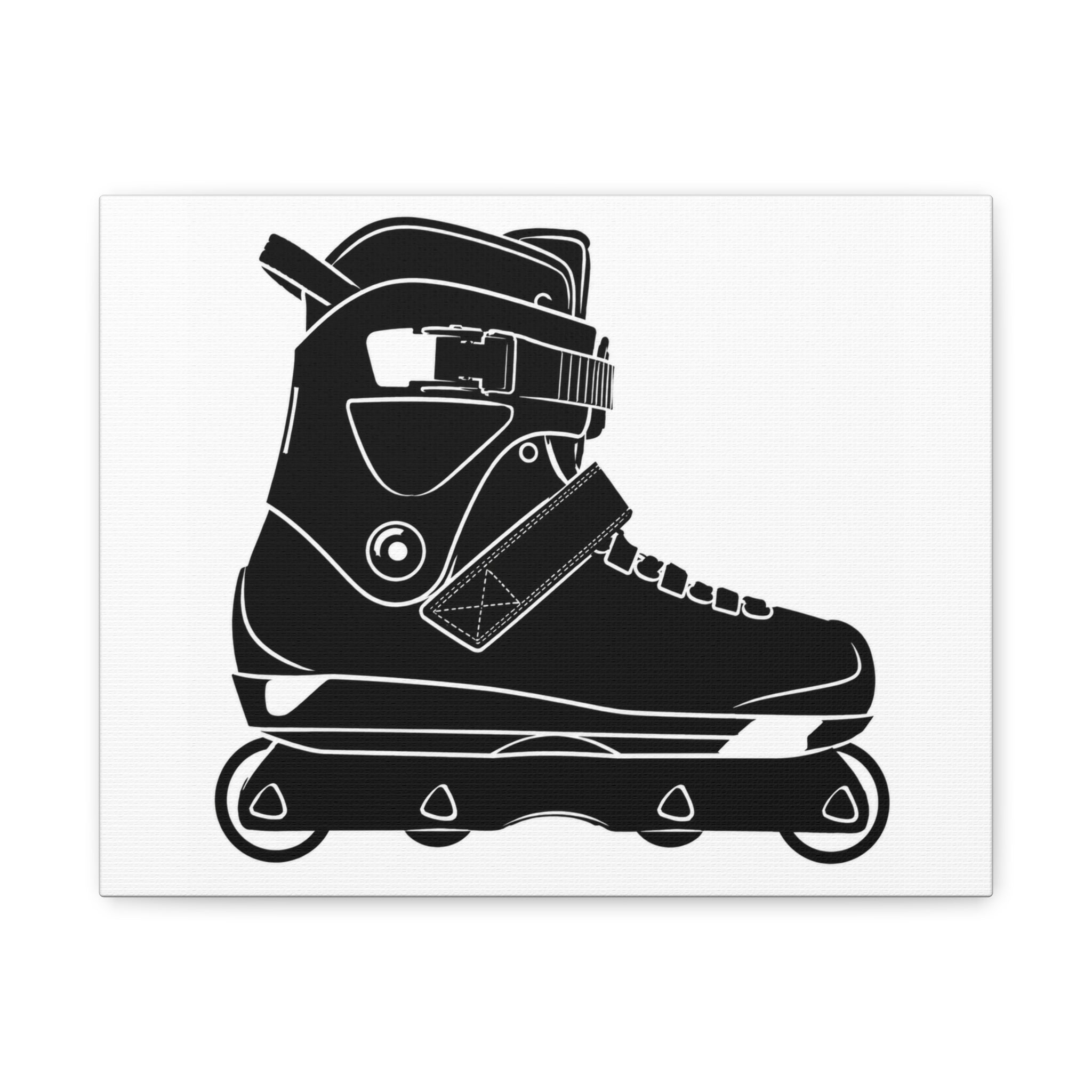 Aggressive Skate Side Matte Canvas Print — Stretched 1.25"