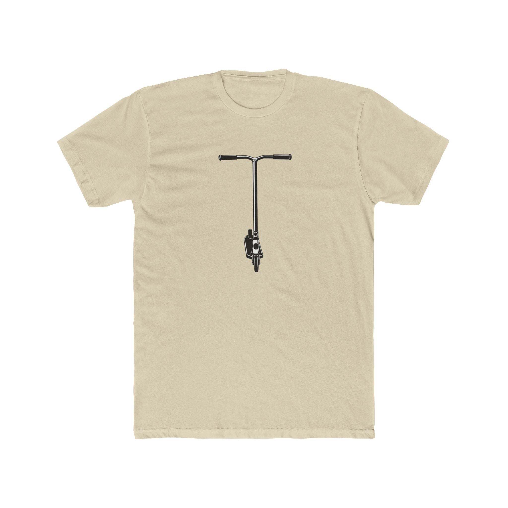 Scooter Outline Graphic Tee — Front View Scooter T‑Shirt