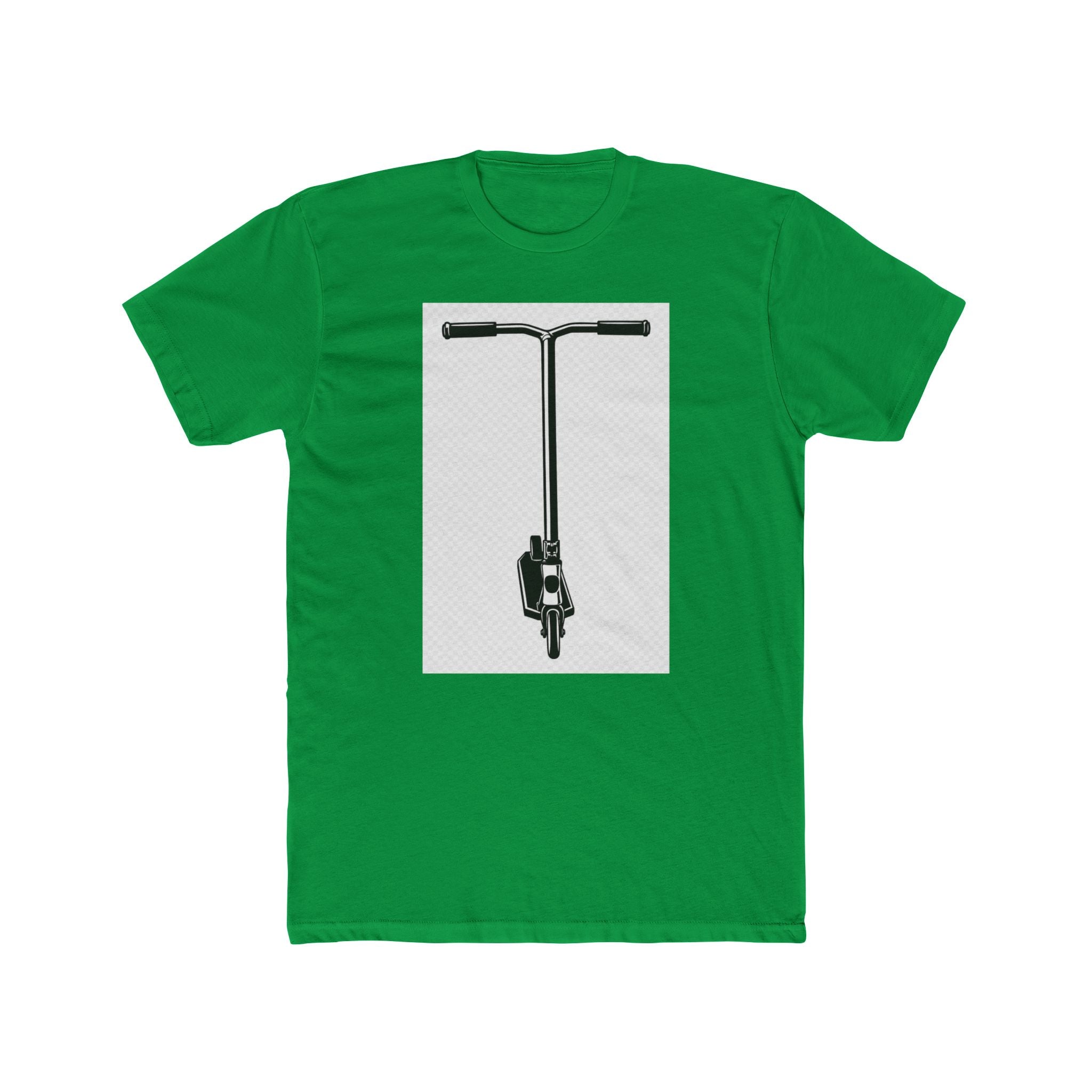 Scooter Outline Graphic Tee — Front View Scooter T‑Shirt