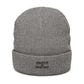 Skate & Destroy Embroidered Beanie — Ribbed Knit Skateboard Winter Hat