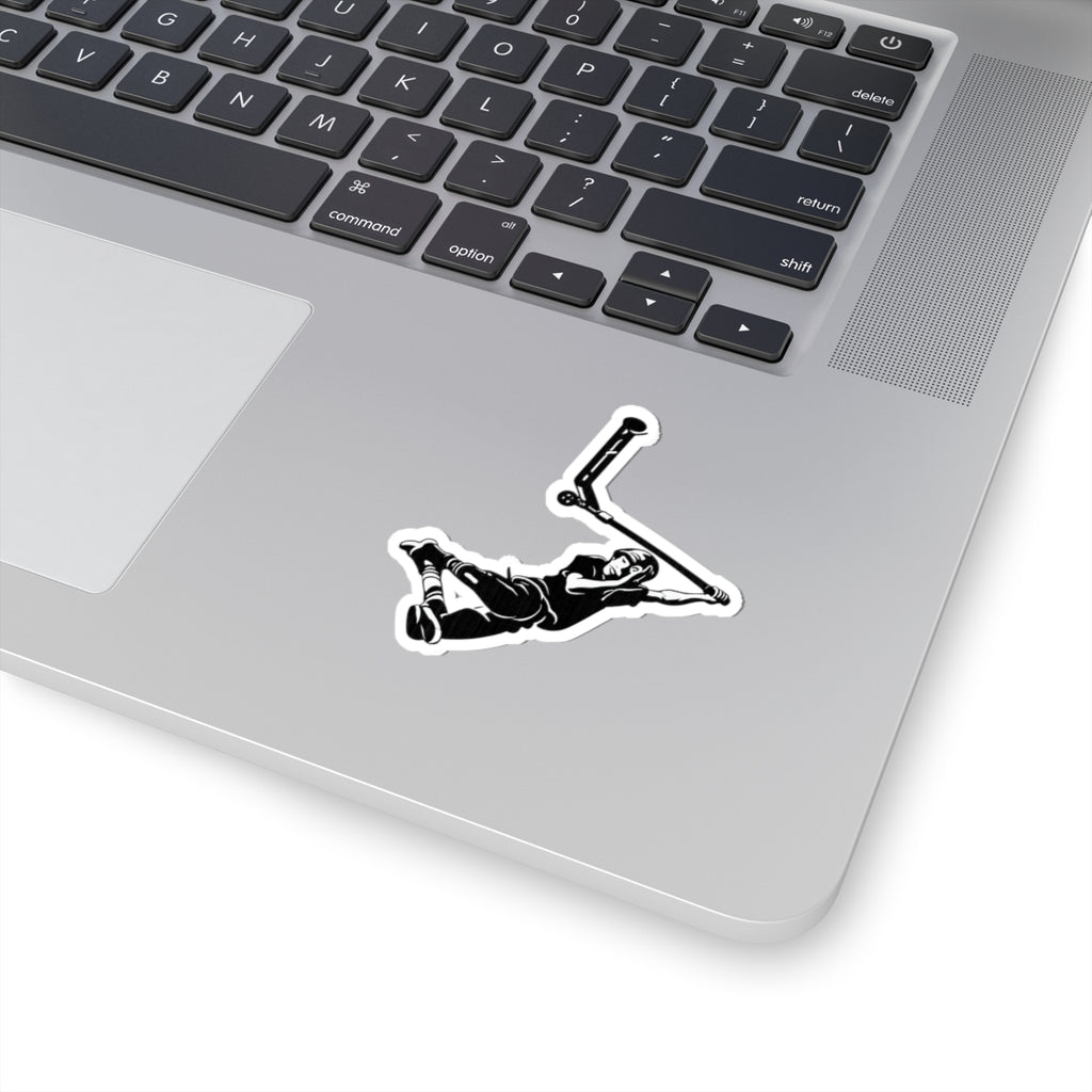 Scooter Trick Kiss-Cut Sticker — Stunt Scooter Decal for Riders & Skatepark Fans