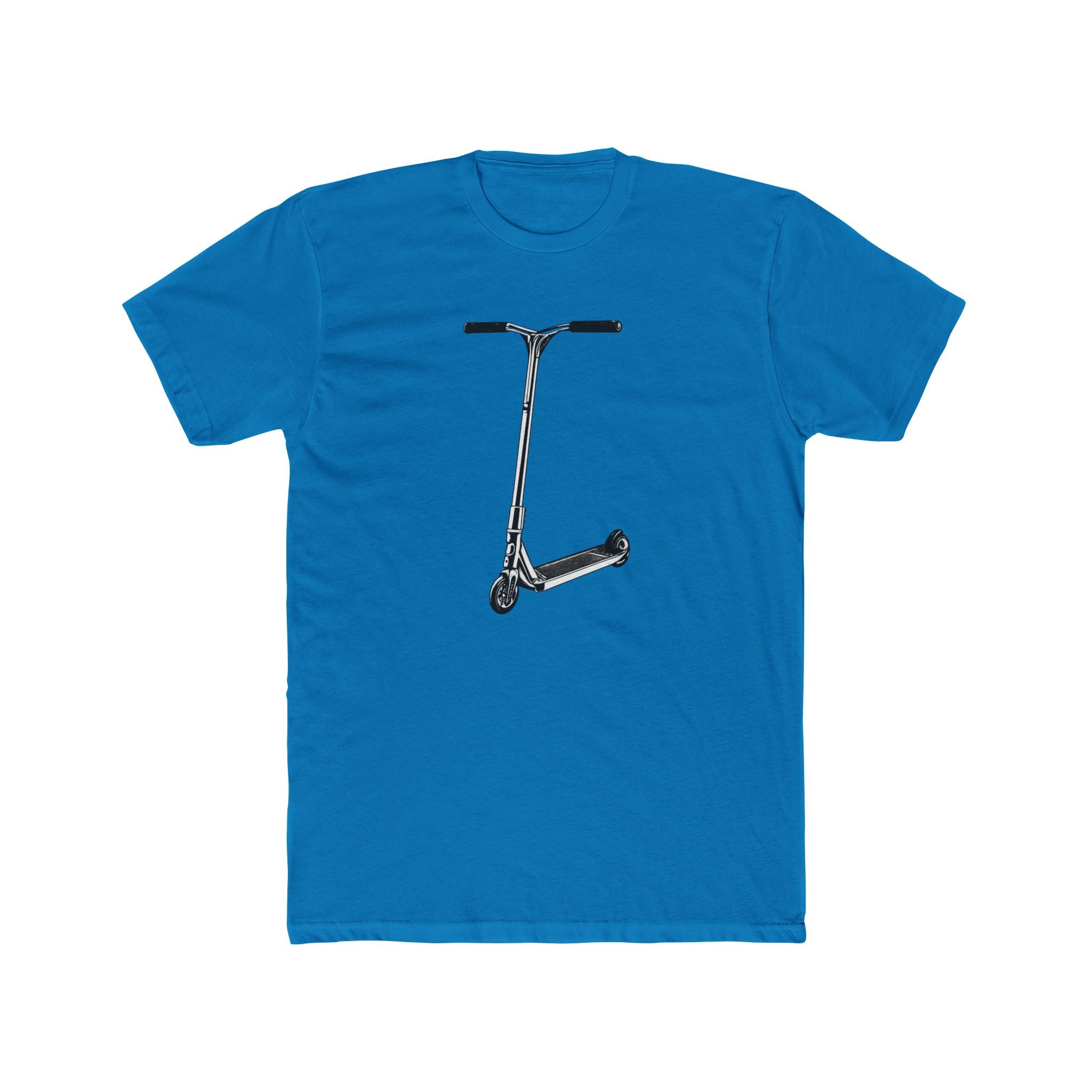 Scooter Outline Side Graphic Tee — Side View Scooter T‑Shirt