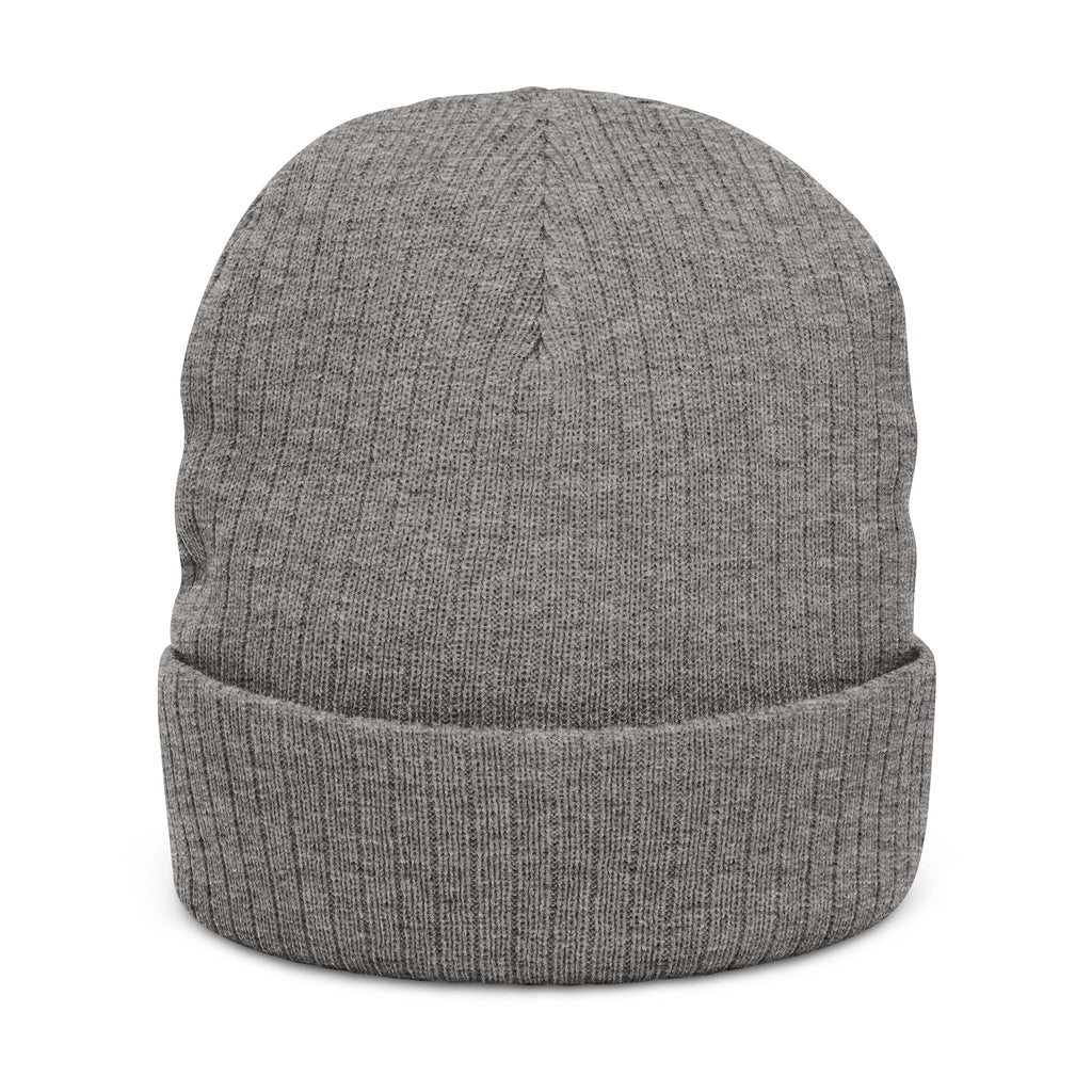 Skate & Destroy Embroidered Beanie — Ribbed Knit Skateboard Winter Hat