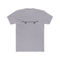 Skateboard Side Silhouette Cotton Tee — Skateboard Graphic T-Shirt