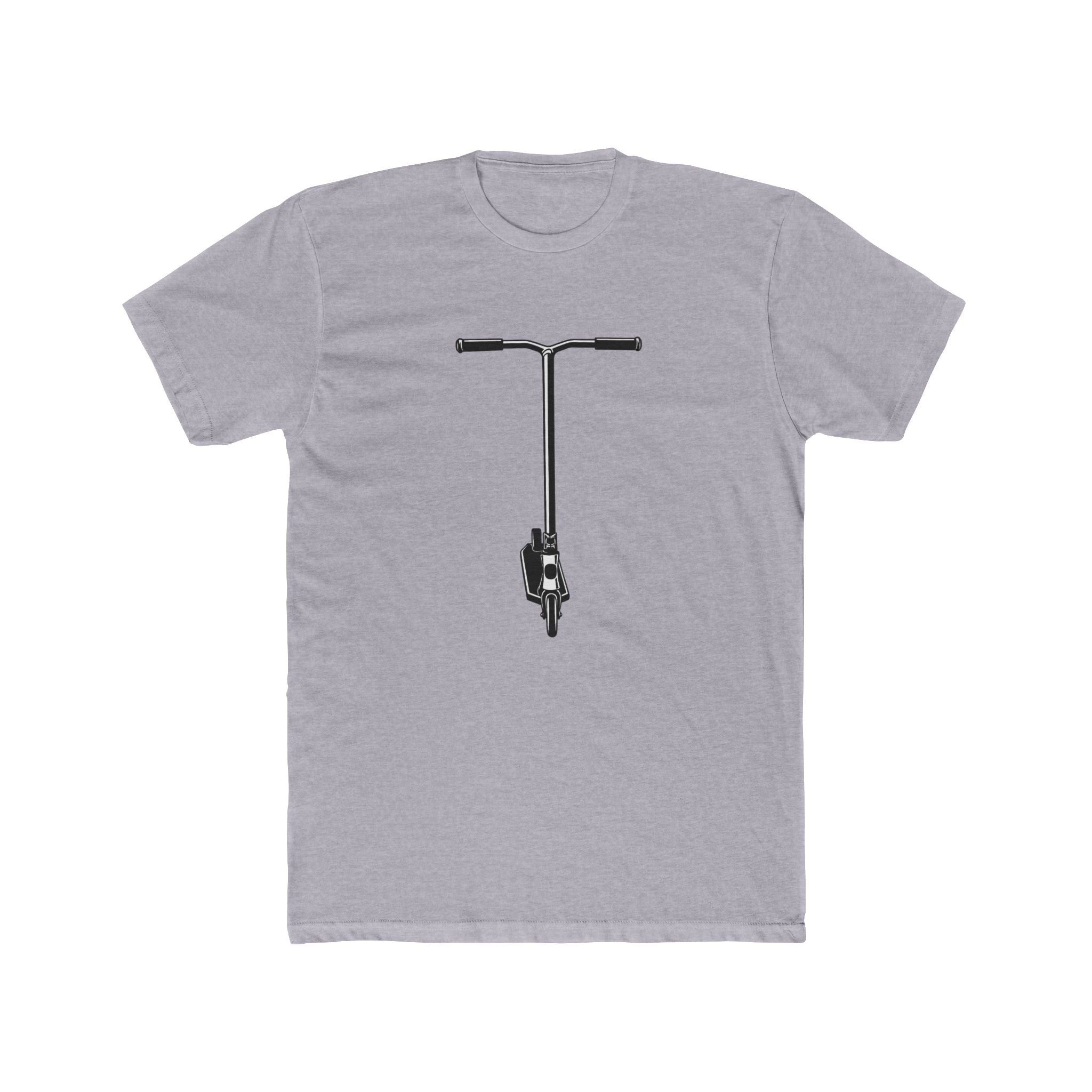Scooter Outline Graphic Tee — Front View Scooter T‑Shirt