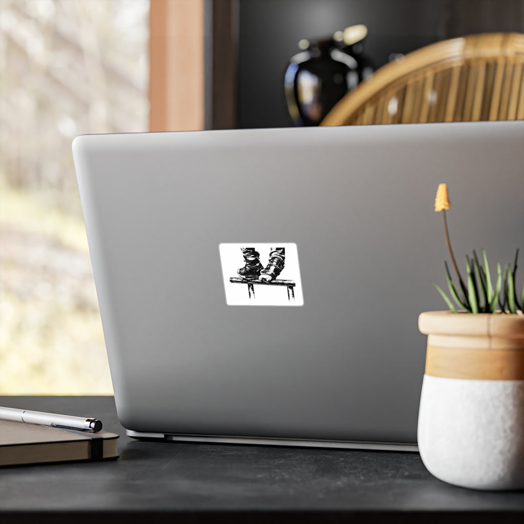 Aggressive Skate Grind Kiss-Cut Vinyl Decal — Skateboard Sticker